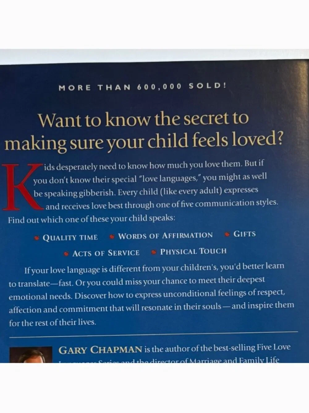 The Five LOVE LANGUAGES OF CHILDREN Parenting Family Relationships Guide Book - Picture 6 of 6